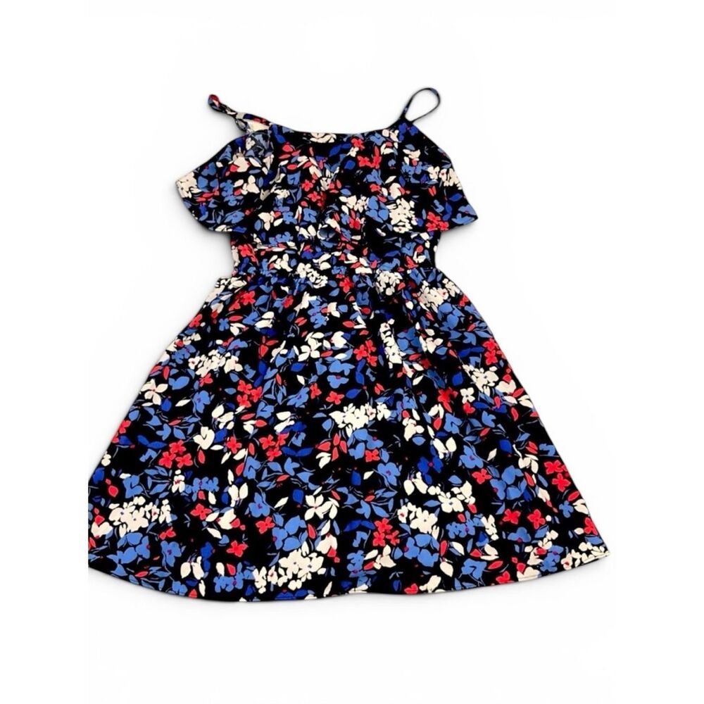 ELLE XS Floral Sundress Lightweight Flounced Elastic Waist Boho Chic Pullover